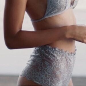 REVOLVE Lace Panties in Cream and Tan